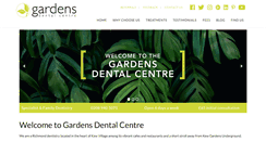 Desktop Screenshot of gardensdentalcentre.com